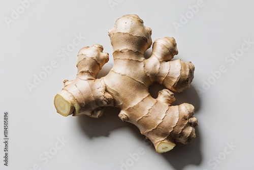 Fresh Ginger Root on Light Background
 photo