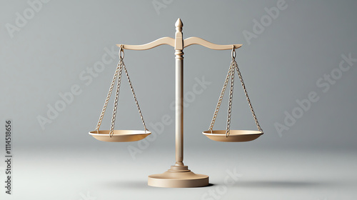 Balanced Scales Representing Justice and Fairness
