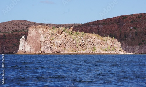 Cliffs on Espiritu Santo Island, Baja California, Mexico