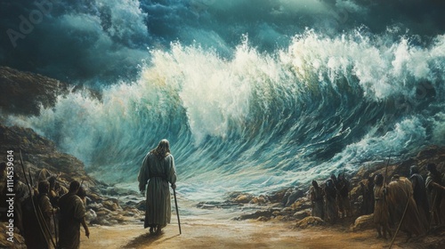 moses dividing the red sea in 2