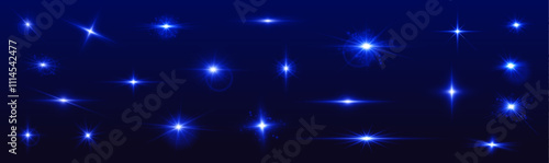 Bright neon light circles, abstract spiral trails, sparks, and fire flashes with swift movements generate a sense of dynamic energy, glowing bursts, and motion effects on a dark background.