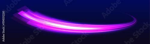 Captured with long exposure, this design visualizes the speed of light in motion, represented by vibrant light trails on highways and the deep space background. The effect shows how light travels quic