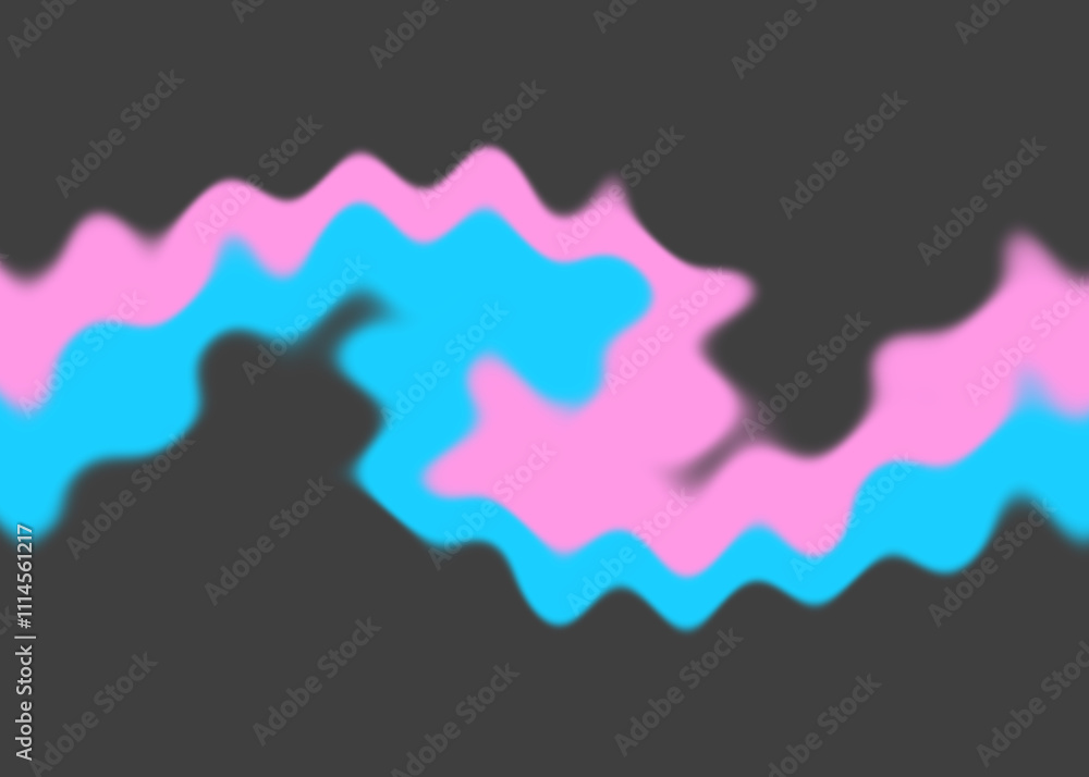 Obraz premium An abstract psychedelic wavy line design background image.