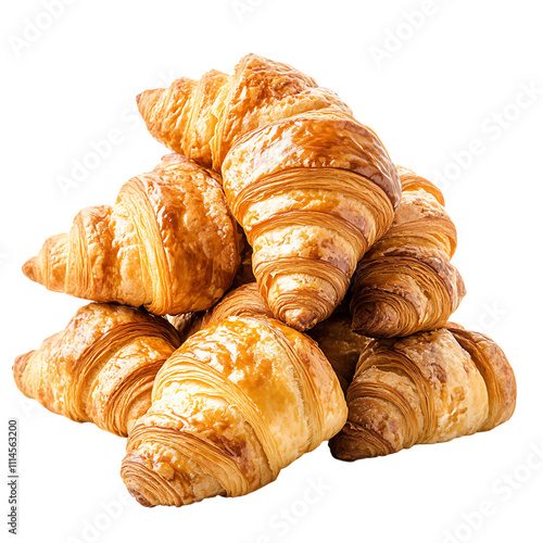 Baked Croissant Isolated 