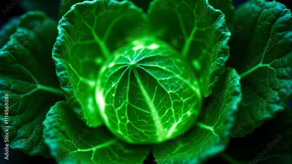 Obraz premium Discover the Beauty of Fresh Green Cabbage for Healthy Eating and Cooking Ideas