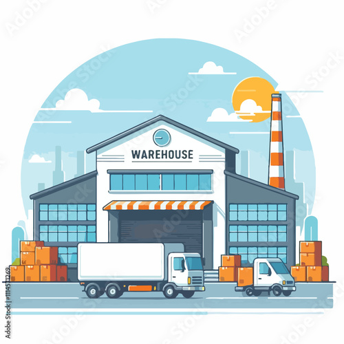 warehouse vector