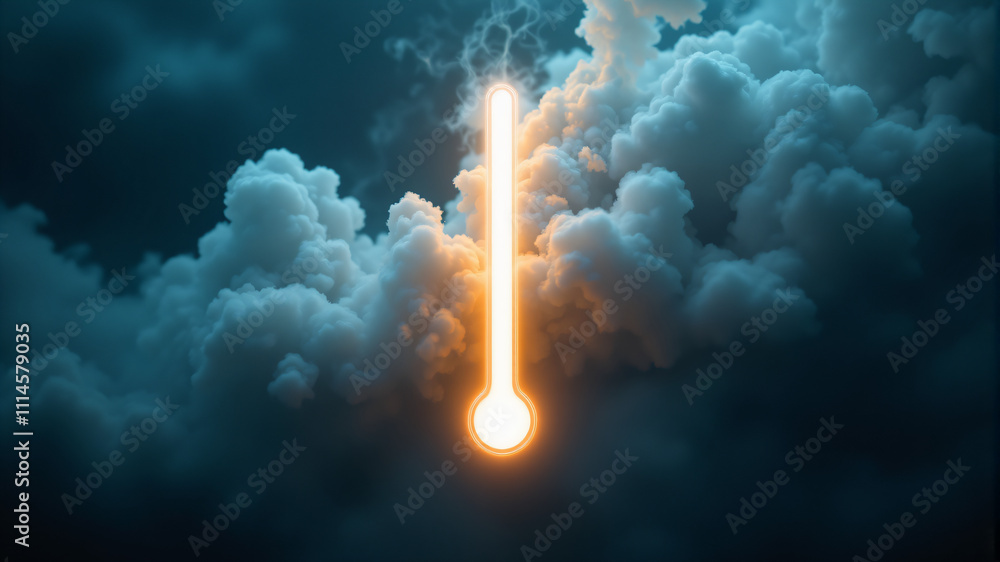 Fototapeta premium Understanding Temperature Changes A Guide to Weather Patterns and Climate Impact
