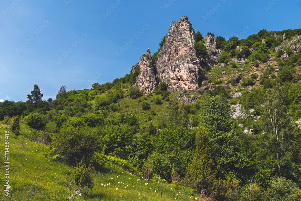 Devojacka Stena Rock near Uvac River Canyon