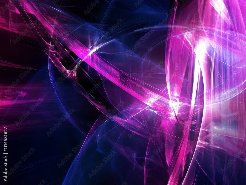Obraz premium Abstract Vibrant Colors: A Stunning Visual Display of Fractal Art