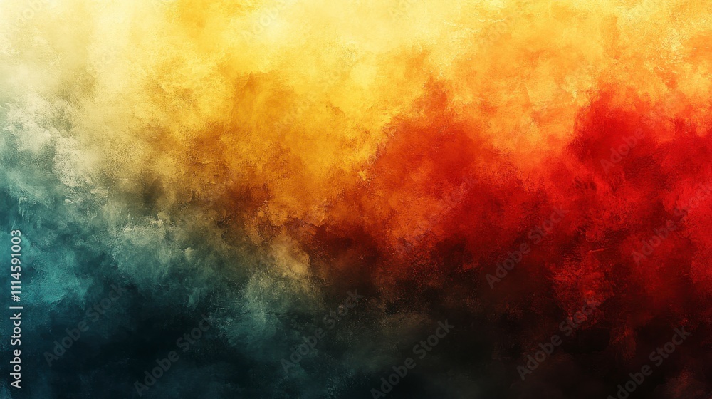 Fototapeta premium Abstract Colorful Gradient Painting - A Vibrant Artistic Expression