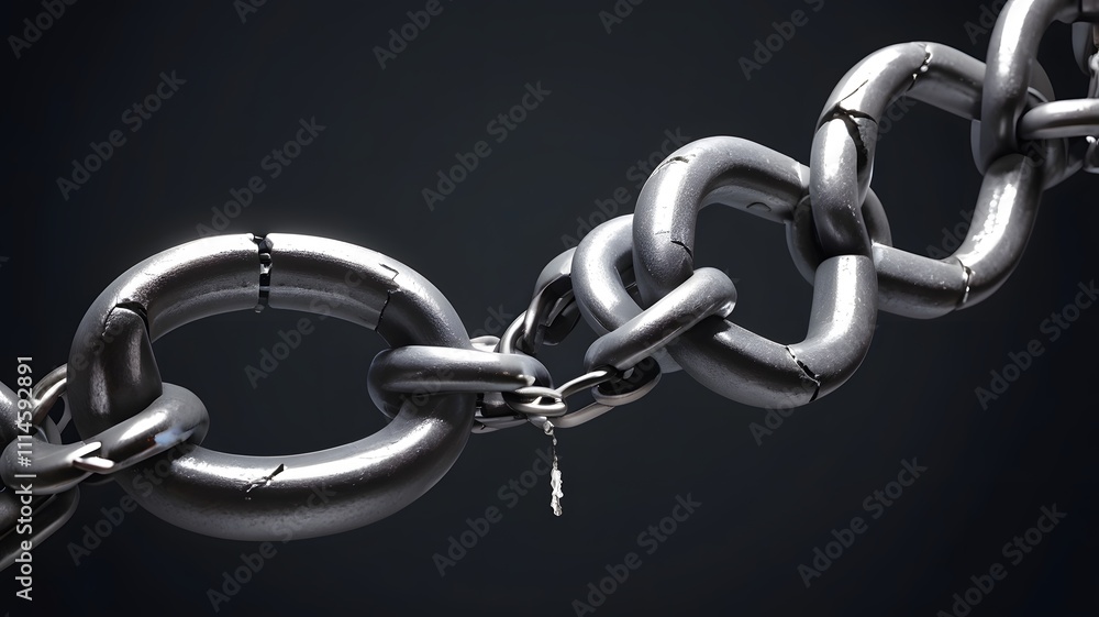 Obraz premium Broken Chain Link