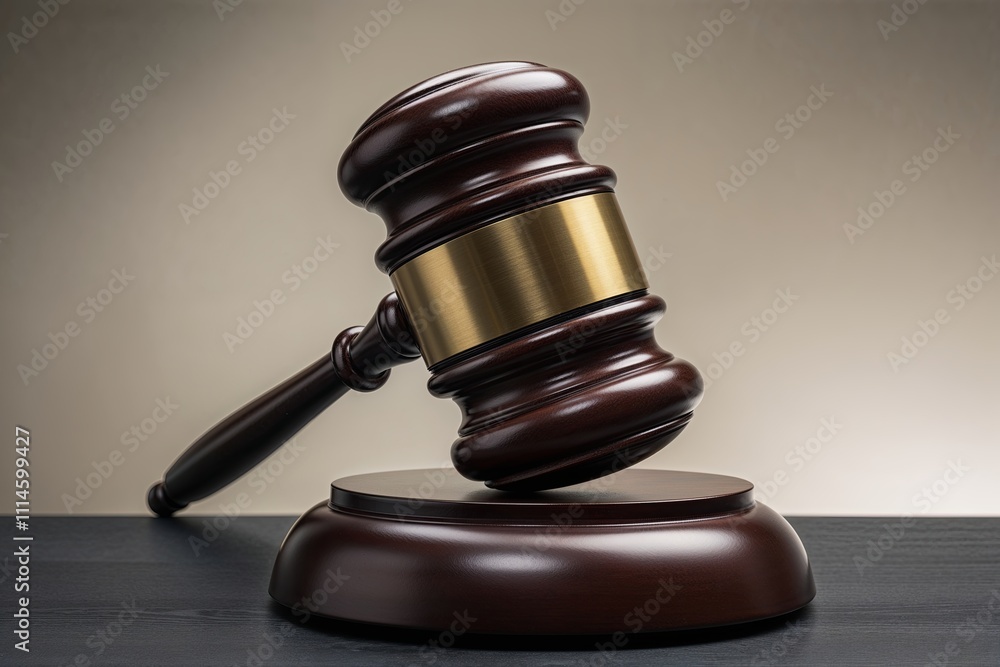 Obraz premium Gavel Signifying Justice and Legal Power for Effective Court Proceedings
