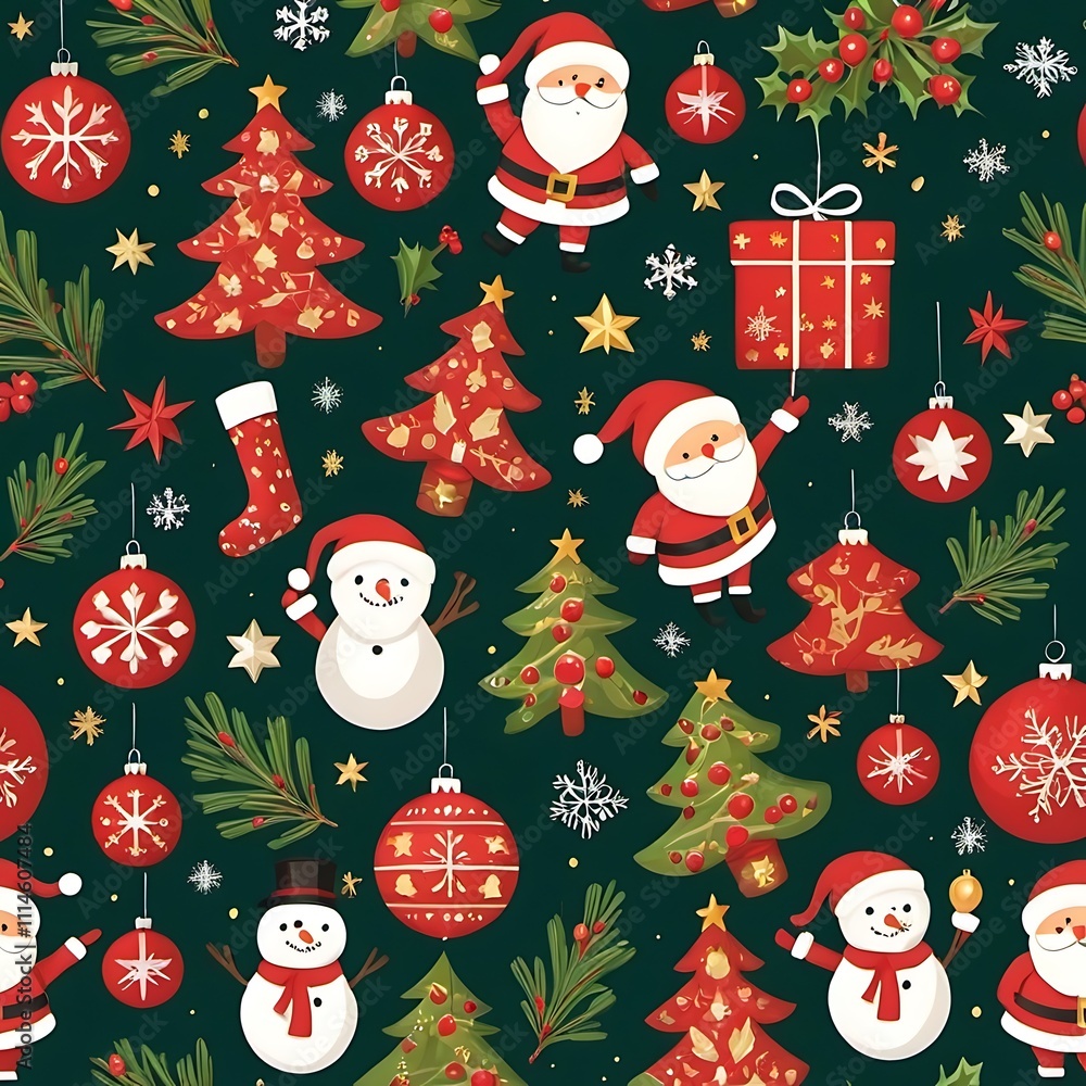 christmas seamless pattern christmas seamless pattern