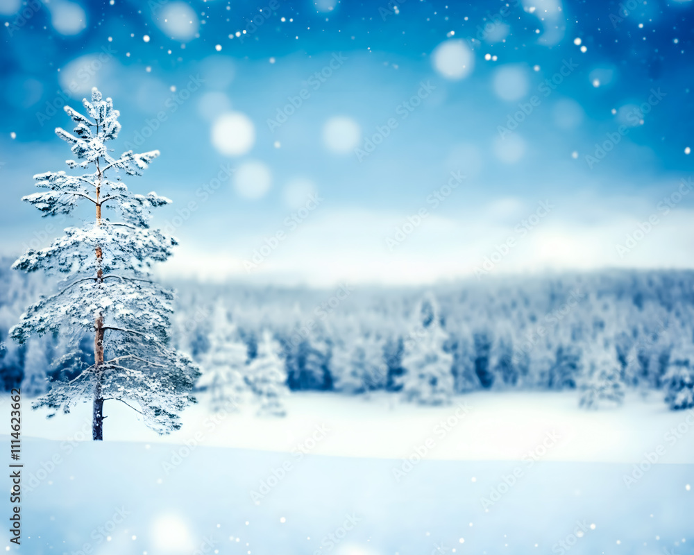 snow covered trees landscape background blurred snow covered trees landscape background blurred