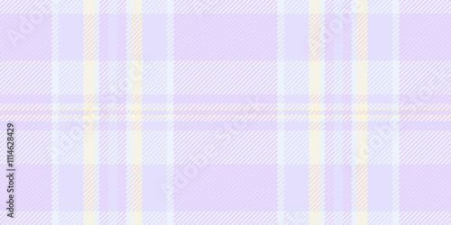 Scenery textile plaid background, outfit texture seamless vector. Apparel pattern tartan check fabric in light and white colors.