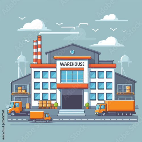 warehouse vector