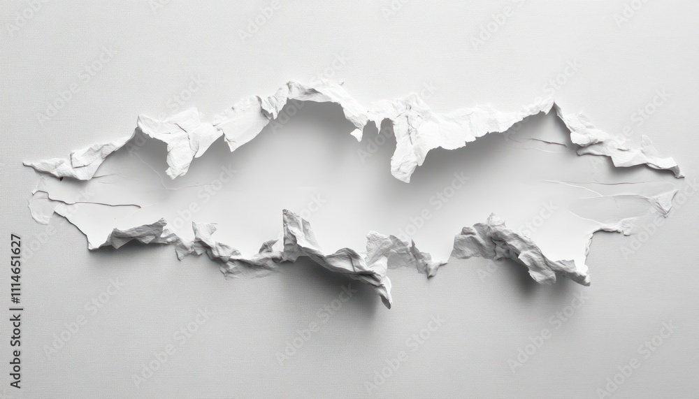 Abstract White Texture With Irregular Torn Edges Abstract White Texture With Irregular Torn Edges