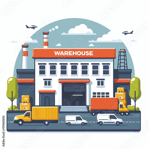 warehouse vector