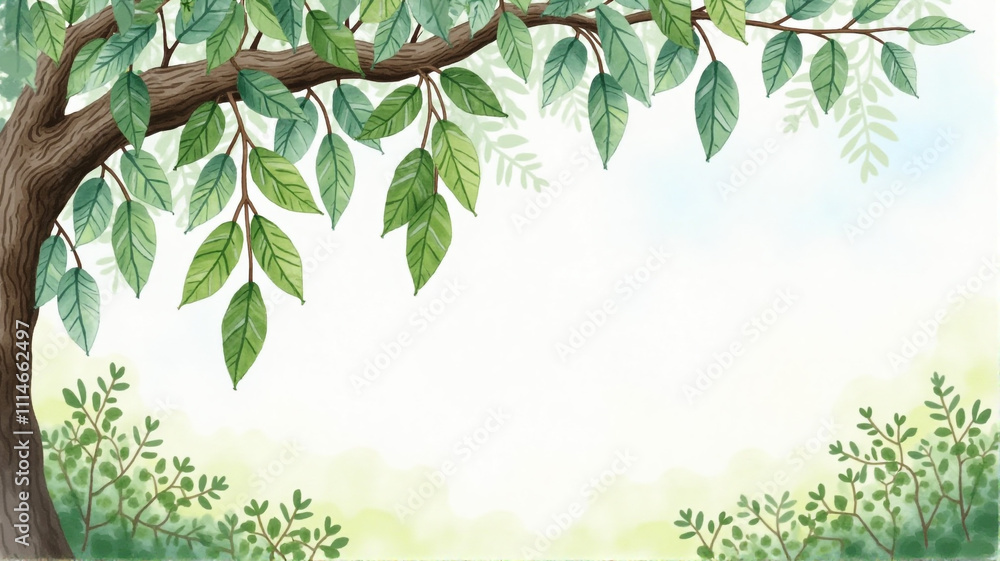 Obraz premium green leaves