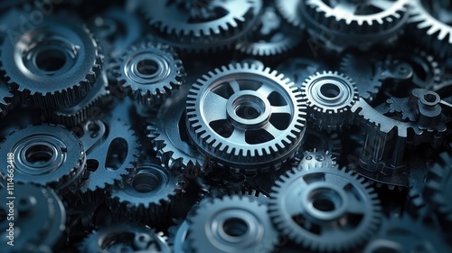 Wallpaper Mural Metallic background of car automotive transmission gearbox Torontodigital.ca