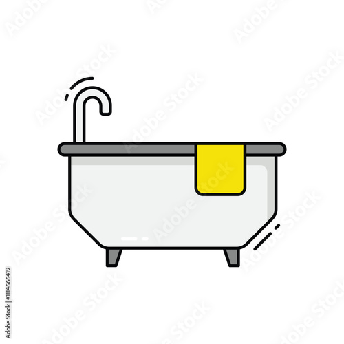 Bathtub  vector icon