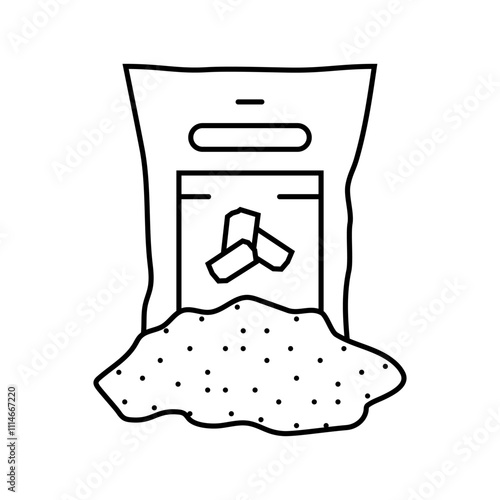 wood pellets biomass line icon vector. wood pellets biomass sign. isolated contour symbol black illustration