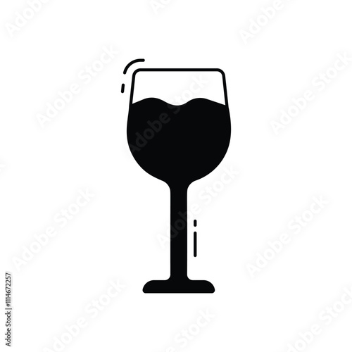 Wineglass vector icon