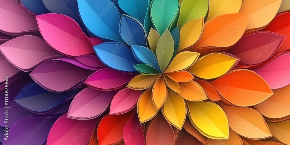 custom made wallpaper toronto digitalColorful Paper Petals Forming a Spiral Design