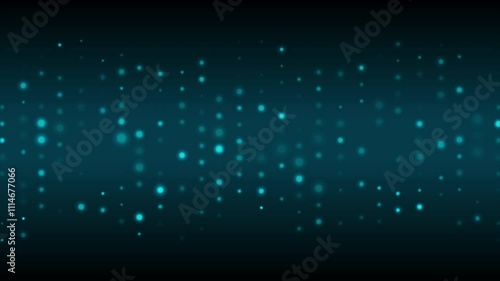 Glowing blue neon sparkling mosaic dots abstract background. Seamless looping luminous motion design. Video animation Ultra HD 4K 3840x2160 photo