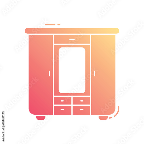 Cupboard  vector icon