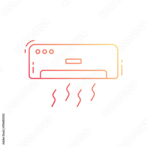 Air conditioner vector icon