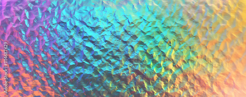 Holographic rainbow foil iridescent texture abstract hologram background