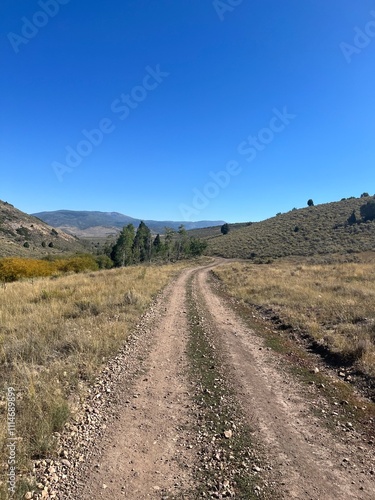 Utah Hiking Paths in Desert and Mountain Landscapes In Summer Sun