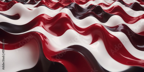 Mesmerizing Crimson Swirls in Abstract Fluid Art4 photo