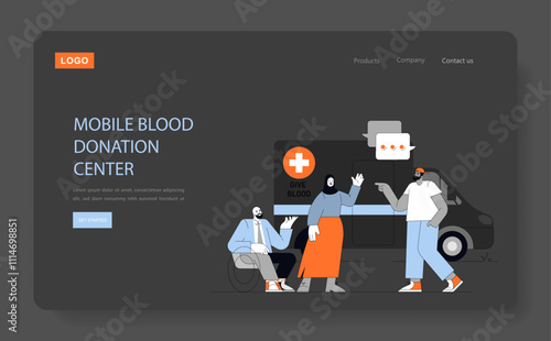 Blood Donor Day. Flat Vector Illustration