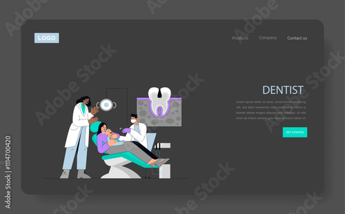 Medical Visits for Inclusive Children. Flat Vector Illustration