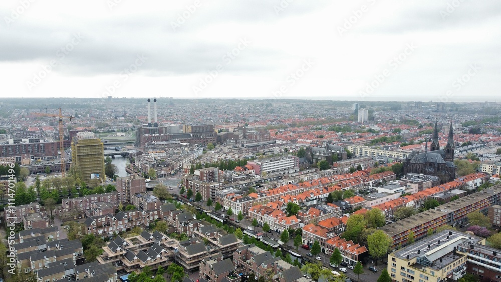 The panorama view of The Hague in Netherland The panorama view of The Hague in Netherland