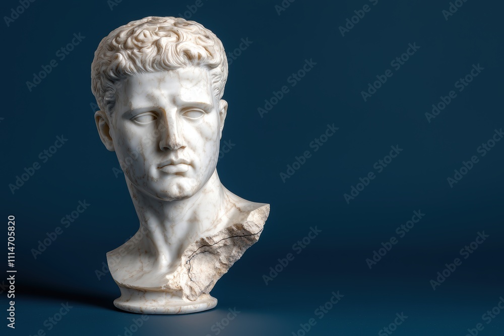 Obraz premium Marble bust of a classical figure