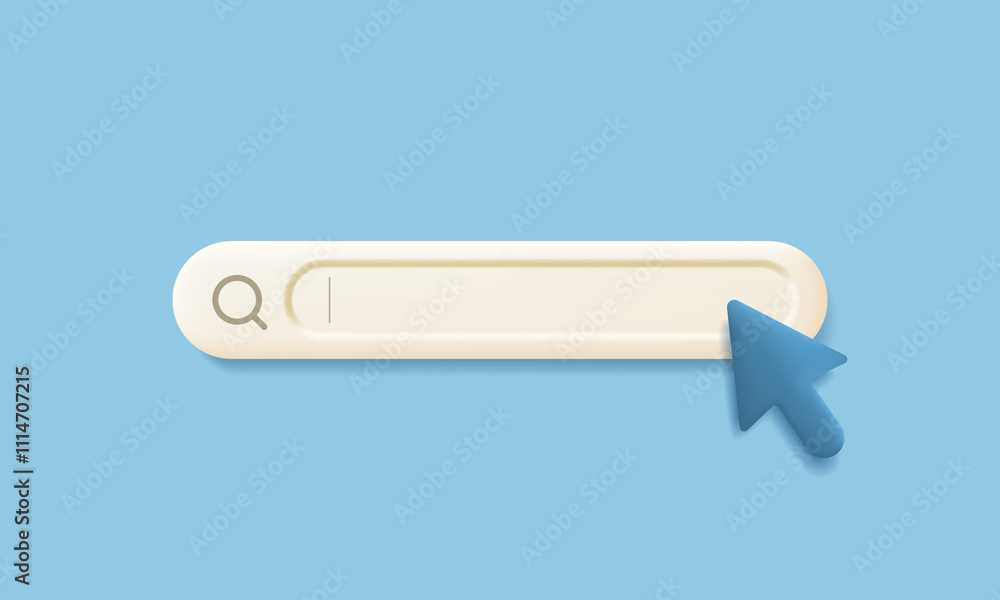 Navigational search for a web browser with a 3D mouse cursor in the ...