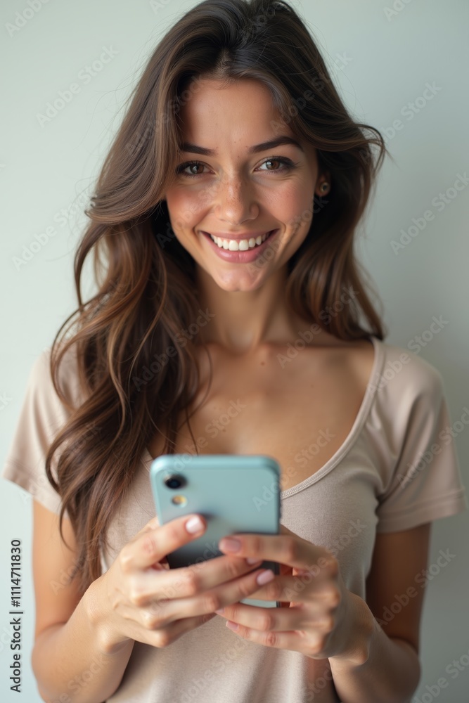 Young white woman, small business owner engaging with customers through social media in cozy indoor setting Young white woman, small business owner engaging with customers through social media in cozy indoor setting