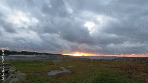 Vertical Timelapse clouds over the north sea