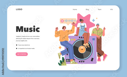 Gen Z Hobbies. Flat Vector Illustration