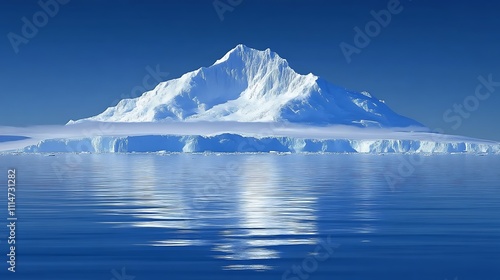 Wallpaper Mural Majestic Iceberg Mountain Reflecting In Calm Antarctic Waters Torontodigital.ca