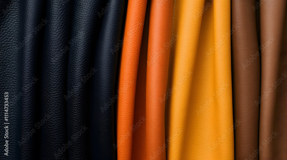 Obraz premium High-Quality Leather Textures - Luxurious and Durable Material with Detailed Grain Patterns