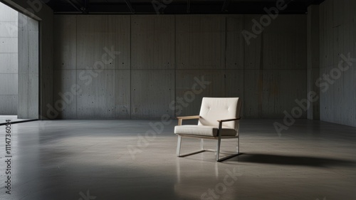 Wallpaper Mural Modern chair in minimalist interior. Torontodigital.ca