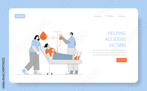 Blood Donor Day. Flat Vector Illustration