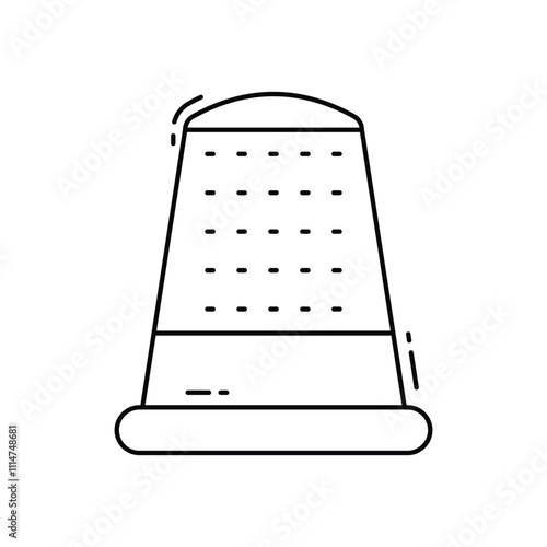 Thimble vector icon