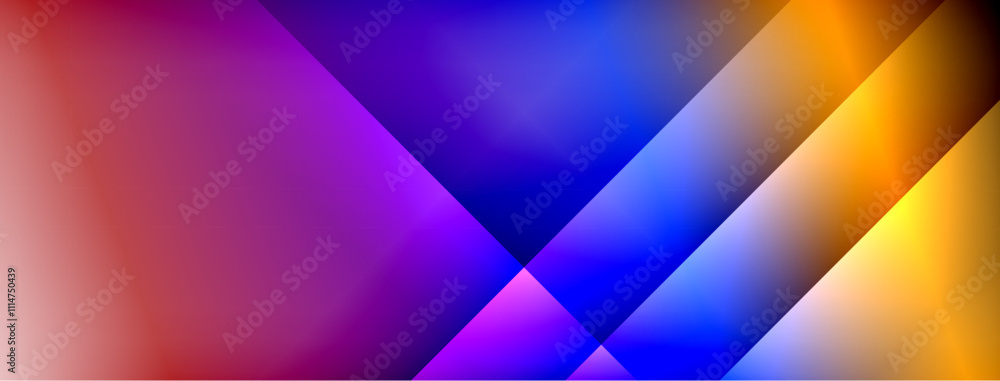 Fototapeta premium Colorful gradient with lines made of shadow and light. Creative background