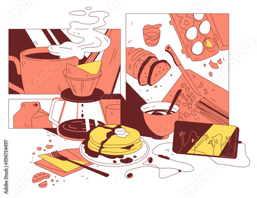 Breakfast aesthetic, morning routine