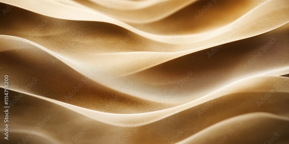 Fototapeta premium Golden waves creating a sense of smooth motion